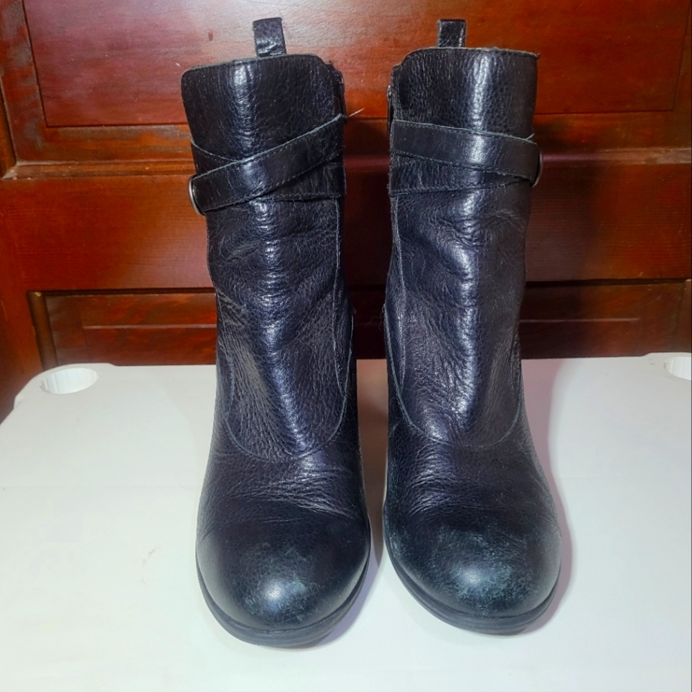 Born black short boots, size 10M.
